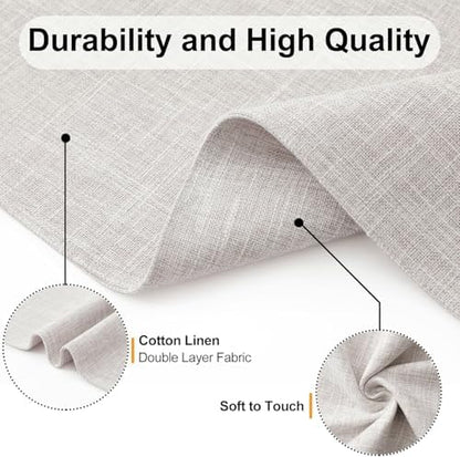 Homaxy Cloths Placemats for Dining Table Set of 4, 13" x 19", Beige