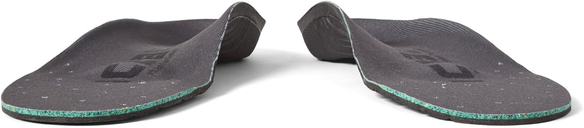 Icebug Comfort Insoles with Dynamic Arch Support, Charcoal High Arch, M 9/W 10.5-11