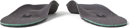 Icebug Comfort Insoles with Dynamic Arch Support, Charcoal High Arch, M 10/W 11.5-12