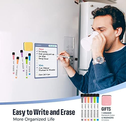 loukin Static Cling Dry Erase Checklist 4 Pack, Whiteboard to do List