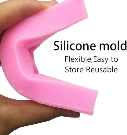 Sexy Lips Candy Chocolate Molds - 3D Kiss Collection Silicone Fondant Mold for Valentine's Day Cake Decoration Wedding Party Supplies Set of 3