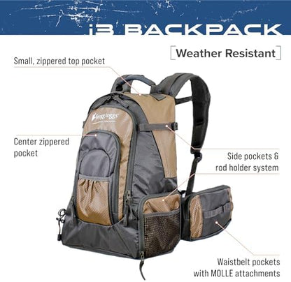 FROGG TOGGS Fishing Sling Pack, Easy Hands-free Fishing Tackle Storage Bag With Water Bottle Pocket