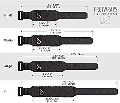 Gruv Gear Fret Wrap & Guitar Mute, Fretwrap for Acoustic, Electric & Bass | String Dampener Recording, Tapping & Practice Accessory (1 Pack, Large Camo Green, Fits 6 String Bass, 8 String Guitar)