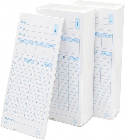 (300pack) E14（E14-100） Time Cards for Lathem Model 400E Time Clock