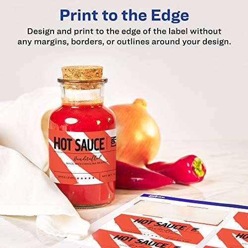 Avery® Printable Durable White Rectangle Labels, Sure Feed® Technology, 2" x 3.75", Print-to-the-Edge, Waterproof Labels, Laser & Pigment-Based Inkjet Compatible, 400 Total