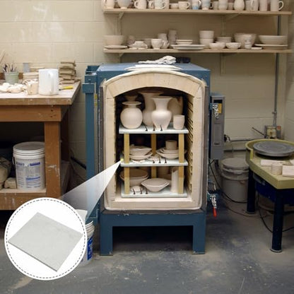 Weysat Square Kiln Shelf for Glass Fusing and Ceramics, Use in Any Kiln(8 x 9 x 0.5 Inch,1250℃)
