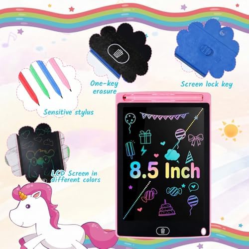 Tinlade 12 Pack LCD Writing Tablet for Kids, 8.5 Inch Drawing Pad