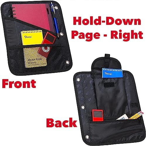 Case-it The Dual 2-in-1 Zipper Binder Two 1.5-Inch D-Rings, 600 Sheet Capacity, Pencil Pouch & Multiple Pockets School & Office Organizer with Shoulder Strap Dual-101 Fire Engine Red(Pack of 6)