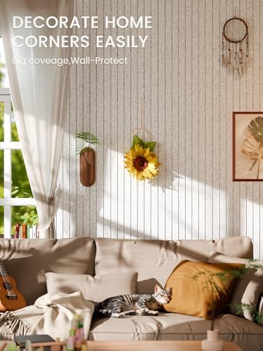 Bumusty 36"x 24" Large Felt Bulletin Board Tiles,Light Gray