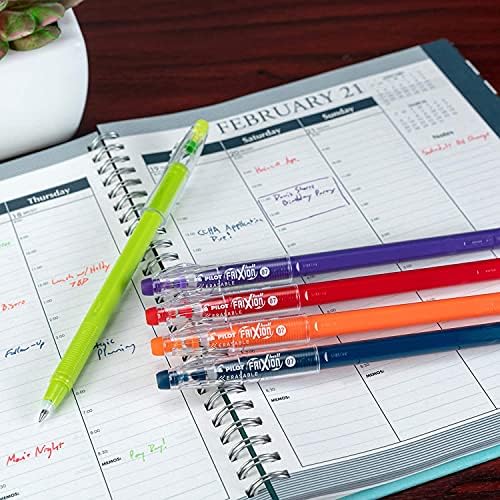PILOT FriXion ColorSticks Erasable Gel Ink Pens, Blue, Pack of 12