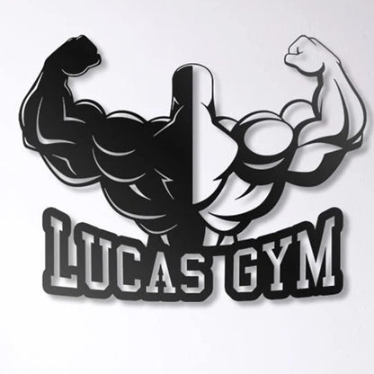 Custom Gym Metal Wall Art, Personalized Gym Name Sign Decoration For Room, Gym Metal Wall Home Decor, Personalzed Fatherd Day Gym For Room, Gym Lover, Workout motivational wall decor, Gifts for men, husband, dad, papa, grandpa