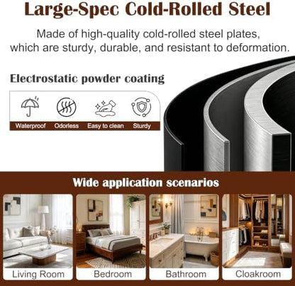 SteeLoong 86”H Metal Wardrobe Cabinet,Armoire Wardrobe Closet with Drawer