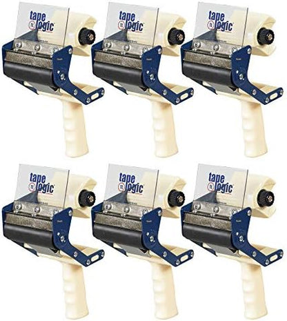 Aviditi Tape Logic 4 Inch Heavy-Duty Packing Tape Dispenser Gun, for Packing, Shipping, Moving and Warehouse Use (6 Dispensers)