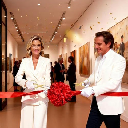 Grand Opening Ribbon-Cutting Ceremony Kit, Embossed Handle