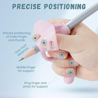Pencil Grips for Kids Handwriting, 2025 New Toddler Pencil Grip Pencil Holder for Kids, Finger Grips for Pencils Practice Writing for Toddlers 2-4 Years, Special Education School Supplies (16)