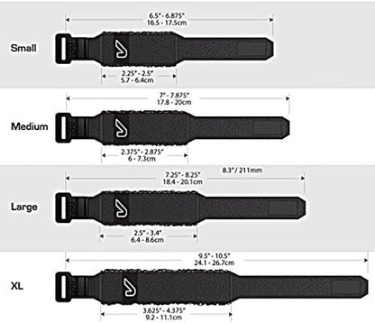 Gruv Gear Fret Wrap & Guitar Mute, Fretwrap for Acoustic, Electric & Bass | String Dampener Recording, Tapping & Practice Accessory (1 Pack, Extra Large Blue, Fits 7-12 String Bass, Extended Guitar