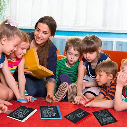 Nezyo 16 Pack 4.5 Inch Mini LCD Writing Tablet for Kids,Mix Colors