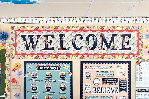 Teacher Created Resources Wildflowers Number Line (-20 to +120) Bulletin Board (TCR6817)