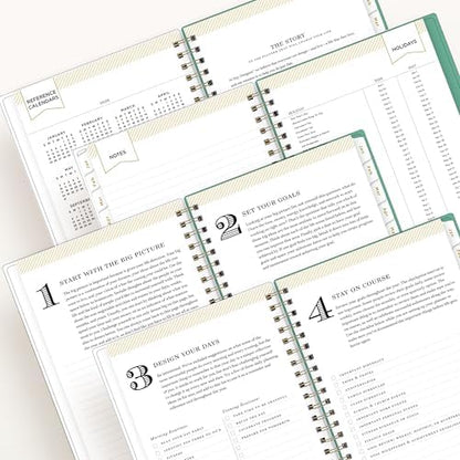 Blue Sky Day Designer 2026 Weekly & Monthly Planner, 5"x8", Peyton White