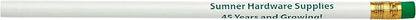 Pencil Guy Promotional Personalized Pencils, White, 144 Box