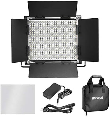 NEEWER Professional Metal Bi-Color LED Video Light for Studio, YouTube
