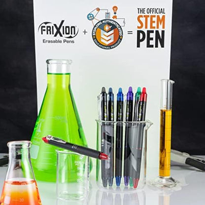 PILOT FriXion Synergy Clicker Erasable, Refillable, Retractable Gel Ink Pens, Extra Fine Point 0.5 mm, Black, FriXion Erasable Pens 0.5 - Ideal for School & Office Writing 1 Count (Pack of 64)