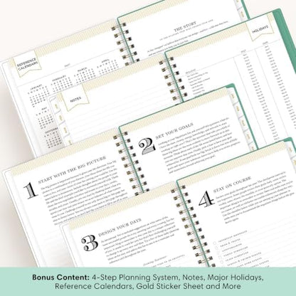 Blue Sky Day Designer 2027 Weekly & Monthly Planner, 5"x8", Peyton White