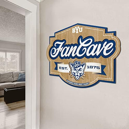 YouTheFan NCAA Officially-licensed FanCave 3D wall art - ready-to-hang, 3D multi-layered construction - floating wall mount design - Perfect fan gift
