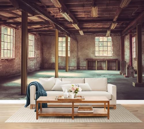 Wall Mural Peel and Stick Empty Office Area Large Wallpaper Self Adhesive Contact Paper Removable 3D Wall Sticker for Living Room Bedroom 69"x96"