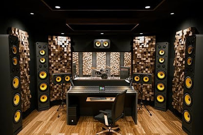 7x5ft Recording Studio Backdrop Professional Sound Mixer Sound Source Equipment Listening Device Operation Desk Background Singer Music Producer Party Decor Photo Booth Studio Props