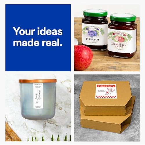 Avery® Matte White Rectangle Labels, 2" x 1", Sure Feed® Technology, Laser/Inkjet Printer Compatible, 1000 Printable Labels Total, Great for Branding, Packaging, and More