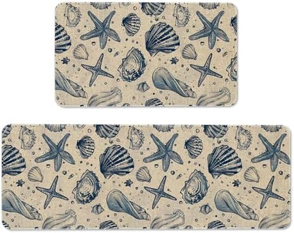Kitchen Rugs and Mats Set of 2,Floor Mats for Home Kitchen Decor Mat