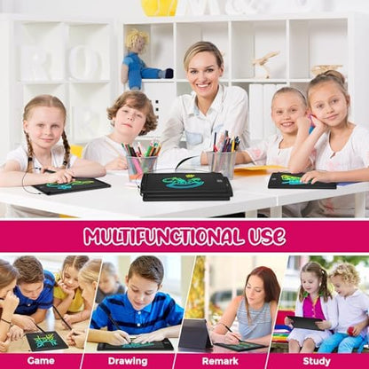 Zhehao 64 Pcs LCD Writing Tablet Bulk for Kids, 8.5 in, Colorful, Black