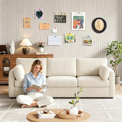 Felt Bulletin Board 36"x24" - Cork Board Alternative, 6-Pack Felt Wall Tiles with 40 Adhesive Tabs & 35 Pushpins, Pin Board for Classroom Home Office, Oatmeal
