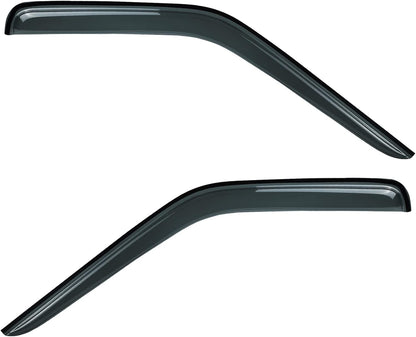 Front Window Visor Compatible with 98-04 Nissan Frontier 00-04 Xterra Rain Guards Wind Deflector Smoke 2pc 92212