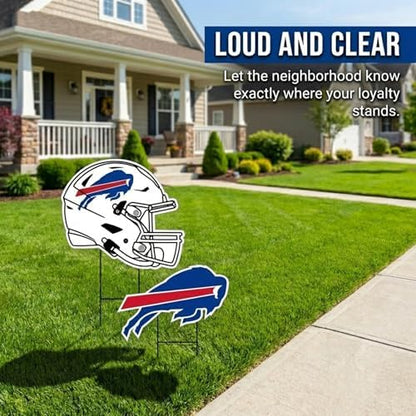 NFL Logo & Helmet 2 Pack Yard Sign Set