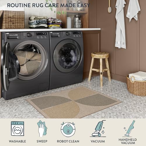 Lahome Rainbow 20"x32" Indoor Door Mat, Small Indoor Outdoor Entry Rug