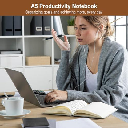 ViVin 12 Pack A5 Hardcover Lined Notebook,192 pg College Ruled 5.5x8.3