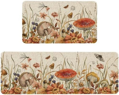Kitchen Rugs and Mats Set of 2,Floor Mats for Home Kitchen Decor Mat