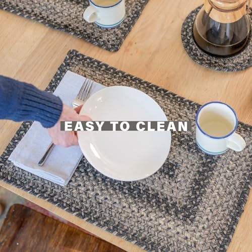 Homespice Flint Hill Braided Table Runner for Primitive Decor, Rect 11x36