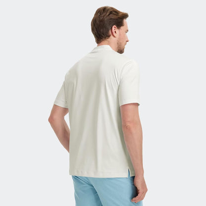M MAELREG Collarless Golf Shirts for Men Dry Fit Moisture Wicking Performance Solid Casual Mens Henley Shirts Short Sleeve
