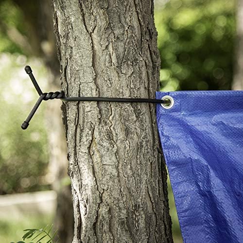 Nite Ize Gear Tie Original ProPacks - Reusable Rubber Twist Ties for Indoor & Outdoor Use - Bendable Wire Interior - Durable Rubber Exterior - Secure Grip - Black, 32" (6 Pack)