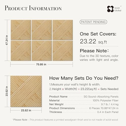 Soon Global Acoustic Wall Panels, Harvest Cross