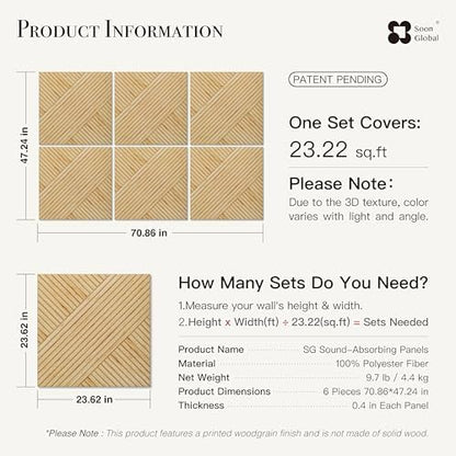 Soon Global Acoustic Wall Panels, Harvest Cross