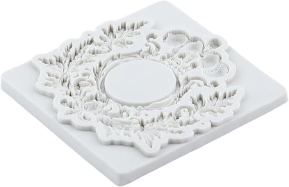 Baroque Frame Fondant Silicone Molds For Cake Decoration Cupcake Topper Candy Polymer Clay Chocolate Gum Paste Set of 4
