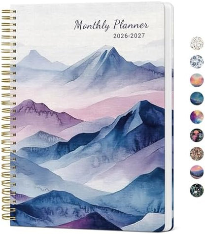 Monthly Planner 2026-2027, 18-Month Aesthetic Calendar, Jul 2026-Dec 2027