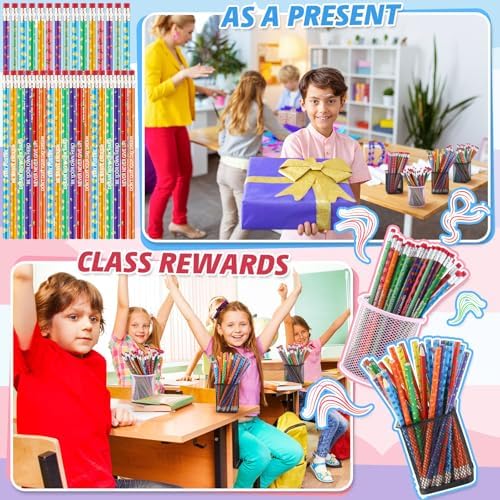 Gersoniel 360 Pcs Scented Pencils Bulk for Kids, Inspirational