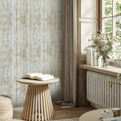 Shiplap Peel and Stick Wallpaper Contact Paper for Bulletin Board Classroom