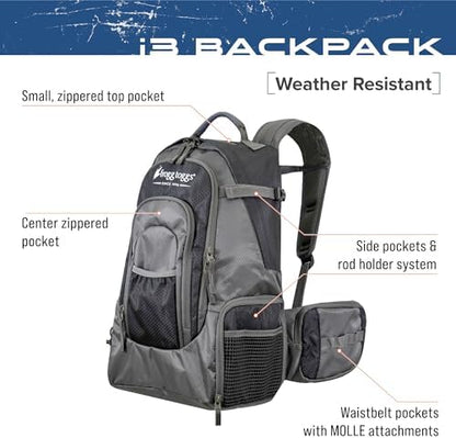 FROGG TOGGS Fishing Sling Pack, Easy Hands-free Fishing Tackle Storage Bag With Water Bottle Pocket