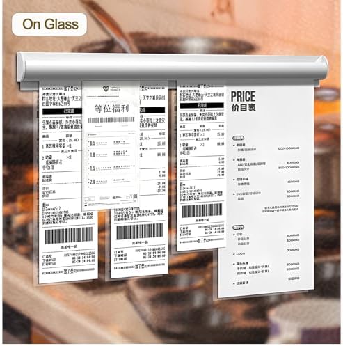 Ticket Holder for Restaurant Order Receipt Holders Strip(16 in, Silver, 2p)